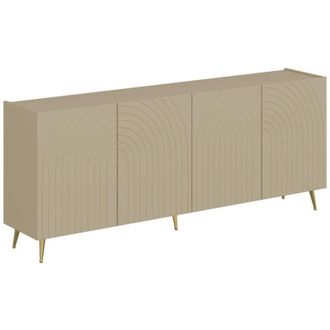 Vente-Unique Credenza con 4 ante Beige - NORSIM di PASCAL MORABITO