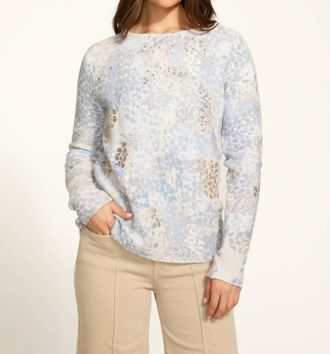 FDJ Mireille Metallic Printed Sweater In Spectral Neutral