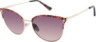 Isaac Mizrahi New York 52mm Round Sunglasses in Rose at Nordstrom Rack