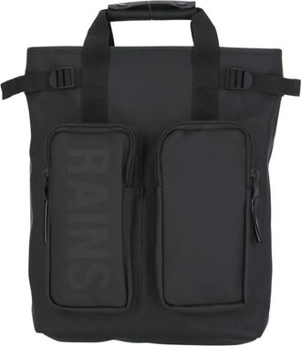 Rains Texel Tote Rugzak - Heren - Tassen - Zwart - Maat: ONE Size Zijde