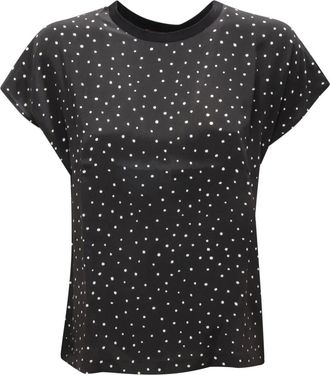 Max Mara T-Shirts, female, Black, L, Maglia Studio Wo Silk/Cotton