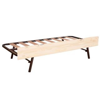 Muemue Cama de arrastre elevable mdf blanco lavado 80x190cm