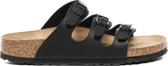 Birkenstock Florida leather sandals - women - Nubuck Leather/Recycled Polyethylene vinyl acetate (PEVA)/Suede - 36 Regular - Black