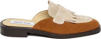 Steve Madden Womens Suede Nanette Tnm Mules - Tan - Size UK 7