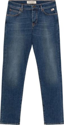 Roy Rogers Straight Jeans, male, Blue, Size: W36 Dark Wash Slim Fit Denim Jeans