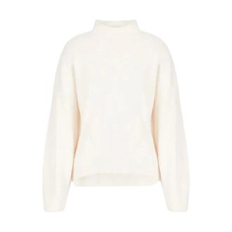 A|X Armani Exchange Turtlenecks, female, White, Size: L Polo Neck Pullover