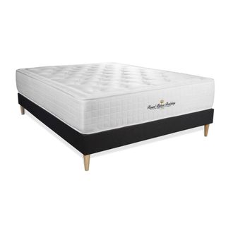 Royal Palace Bedding Somier negro + colch&oacute;n con espuma viscoel&aacute;stica 140 x 190