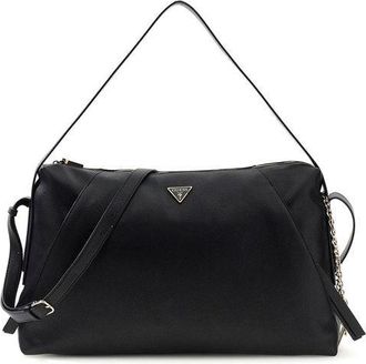 Guess Womens Shoulder Bag Black Polyurethane Shoulder-bags