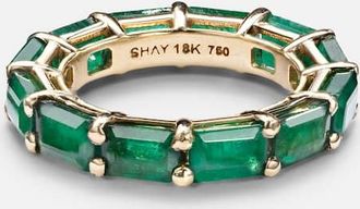 Shay Jewelry 18kt gold ring with emerald