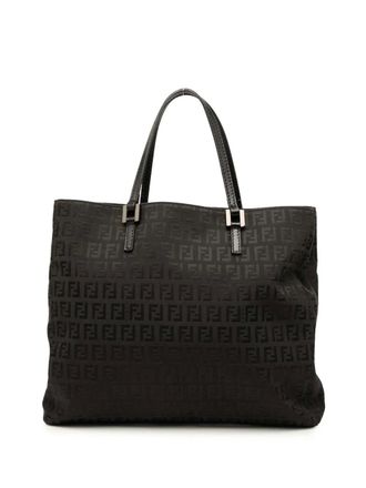 Fendi 2000-2010 Zucchino Canvas tote bag - Black