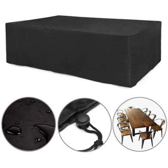 OEM Funda Protectora Para Muebles De Jard&iacute;n, Funda Extragrande Cuadrada Para Mesa De Jard&iacute;n, Resistente A Desgarros Y Al Polvo, Funda Rectangular Para Mes