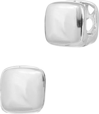 Savvy Cie Jewels Chubby Square Earrings in White at Nordstrom Rack