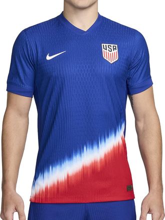 Nike USMNT 24 Match Away Authentic Soccer Jersey Blue Red FJ4264-417