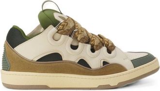 Lanvin Low-Top Sneakers With Dynamic Panel Design And Textured Finish