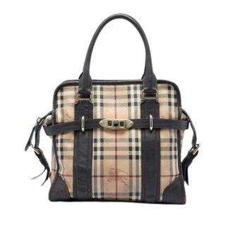 Burberry Pre-owned Portrait Satchel - Dames - Vintage Handtas - Beige - ONE Size - Vintage