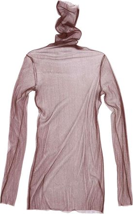 Cortana tule zwaan- top cranberry- - Dames - Longsleeves - Rood - L - Tule - Tops