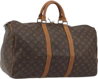 Louis Vuitton Pre-owned Keepall 50 Boston Bag - unisex - Vintage Weekendtas - Bruin - ONE Size - Leer - Vintage