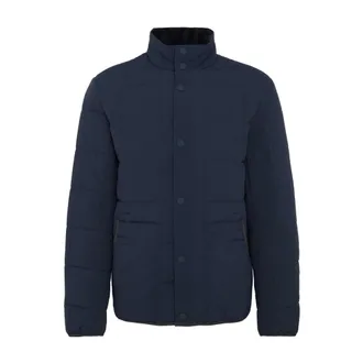 Barbour Quilted Navy Jacket with Button Fastening