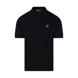 Stone Island S/S Polo Slim Fit - Heren - Polos - Zwart - S - Katoen - Tops