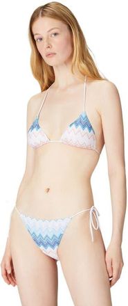 Missoni Triangle Bikini In Viscose Blend Zig Zag Lamé in Multicoloured at Nordstrom, Size 40 It