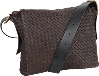 Bottega Veneta Pre-owned Vintage Schoudertas - Dames - Vintage Schoudertas - Bruin - ONE Size - Leer - Vintage