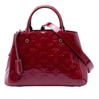 Louis Vuitton Pre-owned Handbags, female, Red, Size: ONE SIZE Pre-owned Montaigne BB