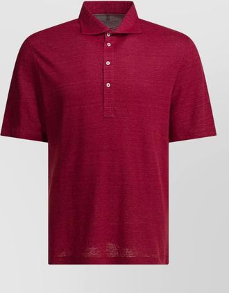 Brunello Cucinelli linen and cotton polo shirt