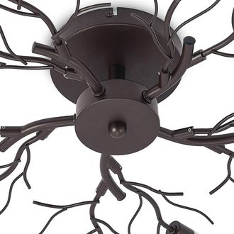 Lindby L&aacute;mpara De Techo bigna En Marr&oacute;n Metal - Lindby