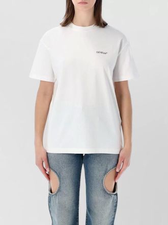 Off-white flower arrow cotton jersey t shirt