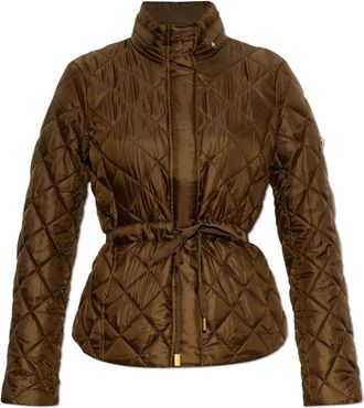 Michael Kors Ge&iuml;soleerd Jack - Dames - Zomerjassen - Bruin - M - Leer - Jassen