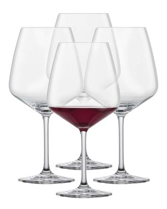 Schott Zwiesel Set Of 4 Tulip Crystal Burgundy Glasses