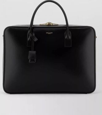 Saint Laurent leather messenger bag