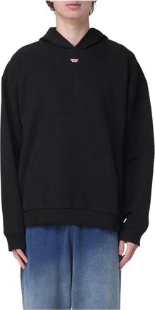 Diesel Klassiek katoenen sweatshirt - Heren - Hoodies - Zwart - M - Katoen - Hoodies & sweatvesten