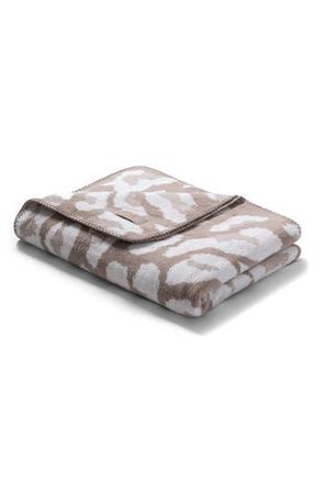 Brooks Brothers Leopard Print Throw Blanket in Beige at Nordstrom Rack