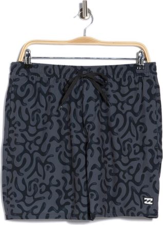 Billabong Grom Volley Swim Trunks in Raven at Nordstrom Rack, Size X-Large