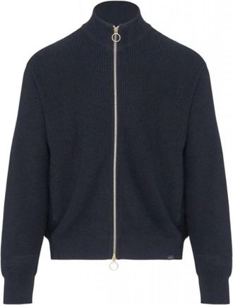 Paul & Shark Zip-cardigan van Tech Wool - Heren - Vesten - Blauw - L - Wol - Truien & Vesten
