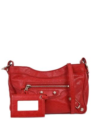 Balenciaga Hip leather shoulder bag - Rood