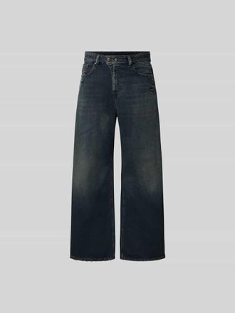 Diesel Wide Fit Jeans mit Logo-Patch in Black, Gr&ouml;&szlig;e 26