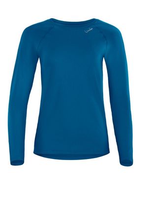 Winshape Langarmshirt WINSHAPE AET118LS, Damen, Gr. XXL, gr&uuml;n (teal gr&uuml;n), 85% Polyester, 15% Elasthan, Rundhals, Shirts Langarmshirt, Functional Light and Sof