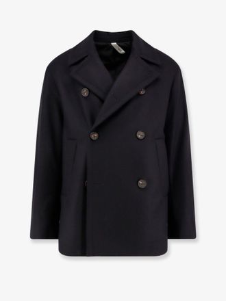 Hevò Trani double-breasted wool blend coat - HEVO - gender_Man