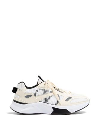 Valentino Garavani White Lace Up Sneakers