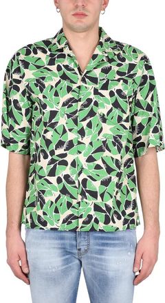 Dsquared2 Bowling Dropped Shoulder Shirt - Heren - Korte mouwen Overhemden - Veelkleurig - M - Overhemden