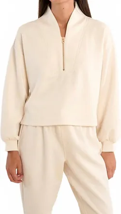 Gabrielle Edie Sweatshirt In Off White