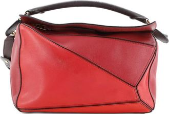 Loewe Puzzle Bag Leather Medium shoulder bag - Rood