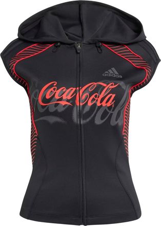 adidas (WMNS) adidas x Coca-Cola Slouchy Gfx Hooded Top Asia Sizing Black KY7569