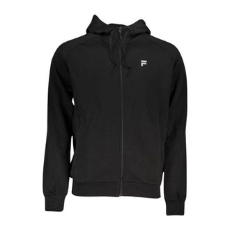 Fila Heren, Sweatshirts & Hoodies, Zwart, Maat: XS Katoen
