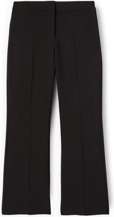 Motivi Cropped Cady Crepe Broek - Dames - Wijde Broeken - Zwart - 2XS - Leer - Broeken