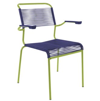 Schubiger M&ouml;bel Spaghetti-Stuhl S&auml;ntis mit Armlehnen