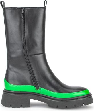 Gabor Dames Midhoge Laars met Stijlvol Design - Dames - Enkellaarsjes - Zwart - 38 1/2 EU - Leer - Schoenen