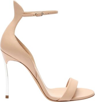 Casadei Cappa Blade Leather - Dames - Sandalen met hakken - Roze - 42 EU - Leer - Schoenen